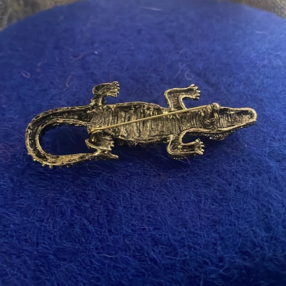 Crystal Alligator Brooch NWOT - Picture 4 of 6